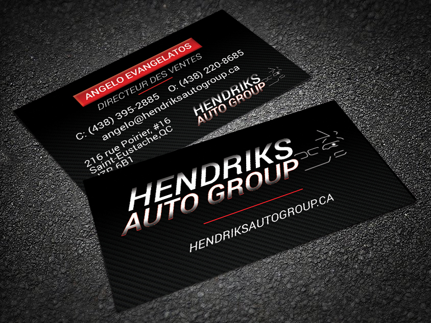 Hendriks Auto Group Business Cards Design