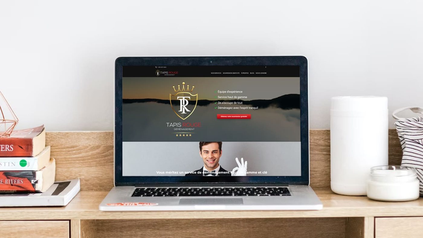 Professional website for Déménagement Tapis Rouge