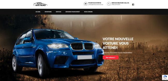 Autos Rive-Nord Website