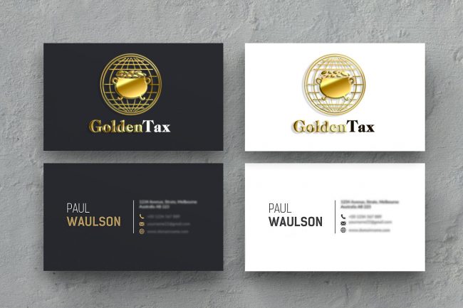 Golden Tax Logo + Branding by Progressive Web Solutions