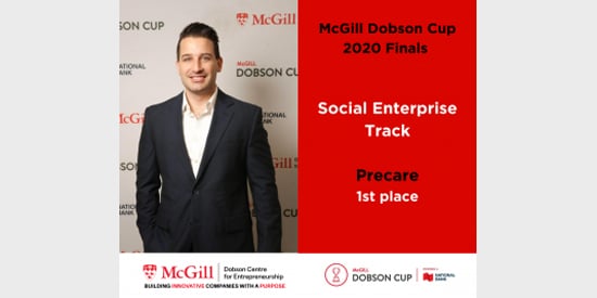 Precare.ca wins the McGill Dobson Startup Competition 2020